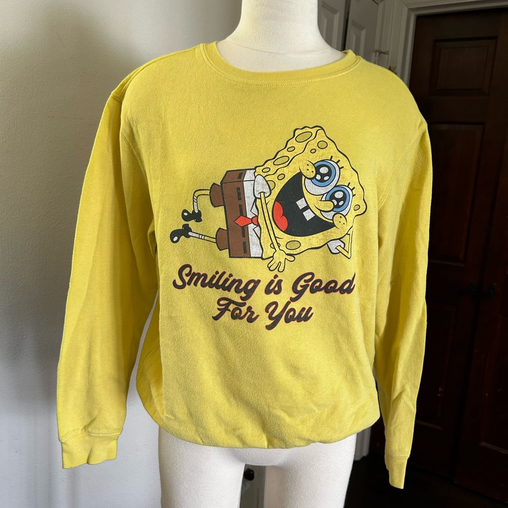 STARTER Bright Yellow SpongeBob Sweatshirt
